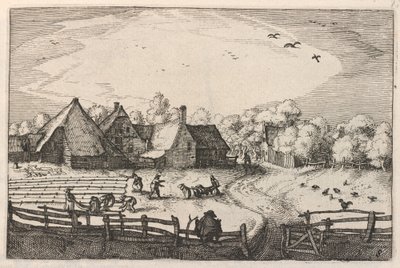 Fattorie e campi di candeggio da Claes Jansz Visscher