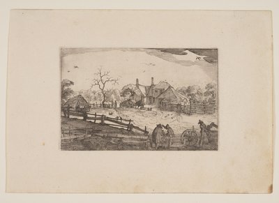 La locanda del padre, da vedute nei dintorni di Haarlem (Plaisante Plaetsen) da Claes Jansz. Visscher