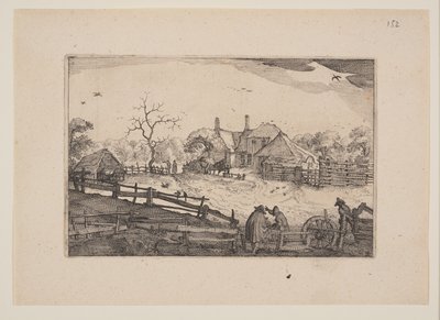 La locanda del padre, da vedute nei dintorni di Haarlem (Plaisante Plaetsen) da Claes Jansz. Visscher