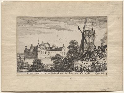 Quattro castelli in Olanda e Utrecht: Il castello Toutenburgh a Vollenhove da Claes Jansz Visscher