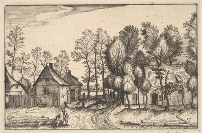 Paesaggio con Alberi Abbattuti, tavola 17 da Regiunculae et Villae Aliquot Ducatus Brabantiae da Claes Jansz Visscher