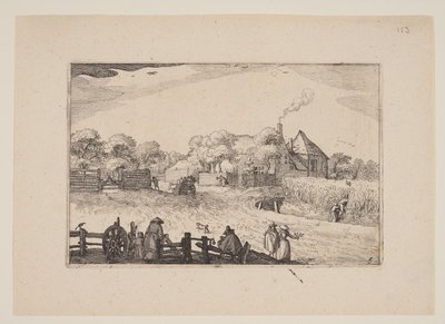 La locanda di Pot, da vedute nei dintorni di Haarlem (Plaisante Plaetsen) da Claes Jansz. Visscher