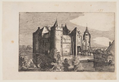 Il castello di Muiden, da Quattro castelli in Olanda e Utrecht da Claes Jansz. Visscher