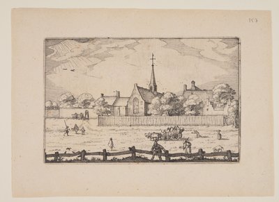 Il lebbrosario di Haarlem, da Vedute dei dintorni di Haarlem (Plaisante Plaetsen) da Claes Jansz. Visscher