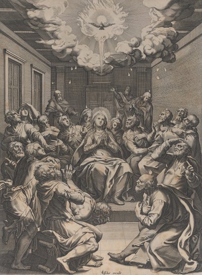 La Pentecoste da Claes Jansz Visscher