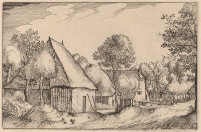 Un cortile di fattoria da Claes Jansz Visscher after Johannes van Doetechum, the Elder after Lucas
