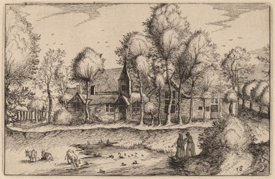Uno stagno da Claes Jansz Visscher after Johannes van Doetechum, the Elder after Lucas