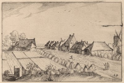 Campi e una strada da Claes Jansz Visscher after Johannes van Doetechum, the Elder after Lucas