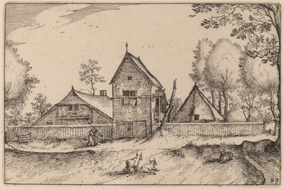 Grande Fattoria Recintata da Claes Jansz Visscher after Johannes van Doetechum, the Elder after Lucas