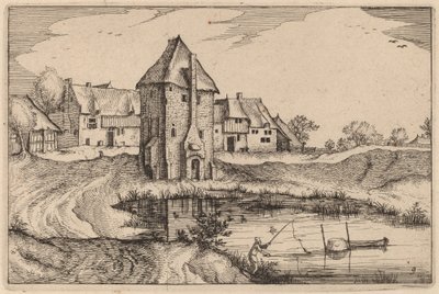 Lo stagno da Claes Jansz Visscher after Johannes van Doetechum, the Elder after Lucas
