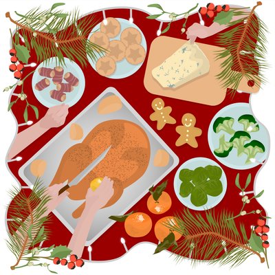 Cibo festivo da Claire Huntley