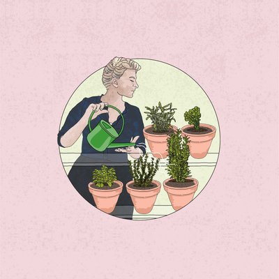 Giardinaggio di erbe, 2024 da Claire Huntley