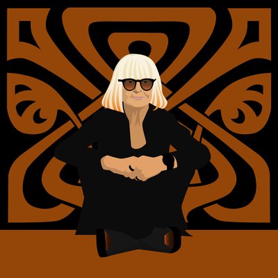 Ritratto di Barbara Hulanicki, stilista, fondatrice di Biba, interior designer e illustratrice da Claire Huntley