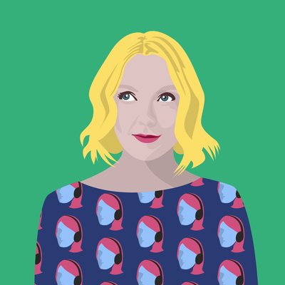 Ritratto di Lauren Laverne da Claire Huntley