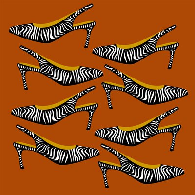 Zebra Slingbacks da Claire Huntley