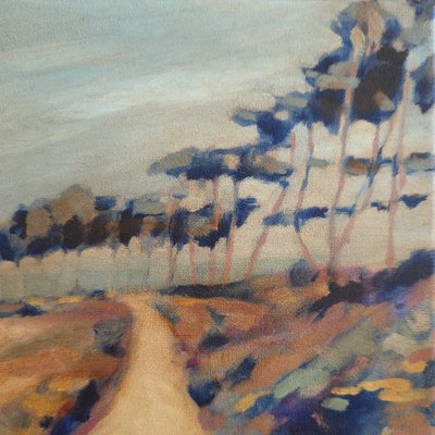 Sentiero tortuoso di campagna da Claire Whitehead