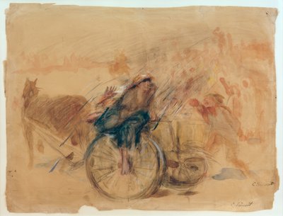 Il popolo lapida la strega sul carro da Clara Siewert
