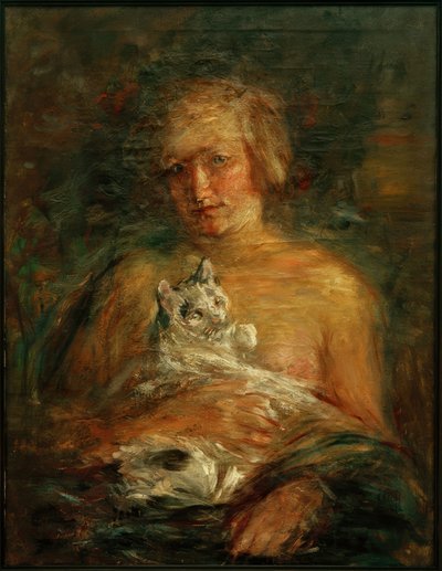 Ragazza con gatto da Clara Siewert