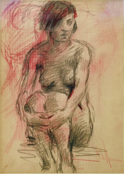Nudo femminile seduto da Clara Siewert