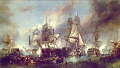 Battaglia di Trafalgar da Clarkson Frederick Stanfield