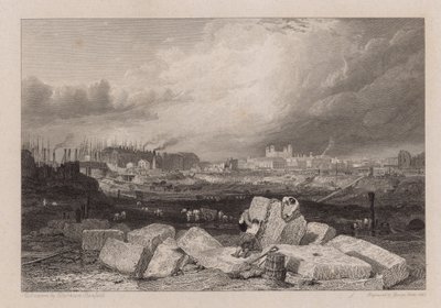 La Torre di Londra dagli scavi dei Docks di St Katherine da Clarkson Frederick Stanfield