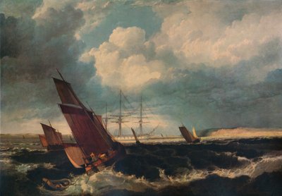Nave di guardia al largo del Nore, c. 1844 da Clarkson Stanfield