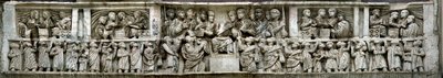 Costantino distribuisce denaro al popolo (dettaglio) da Classical Antiquities