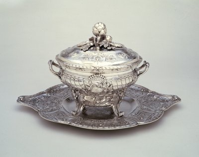 Zuppiera su supporto da Claude Hyacinthe Nicolas Souchet