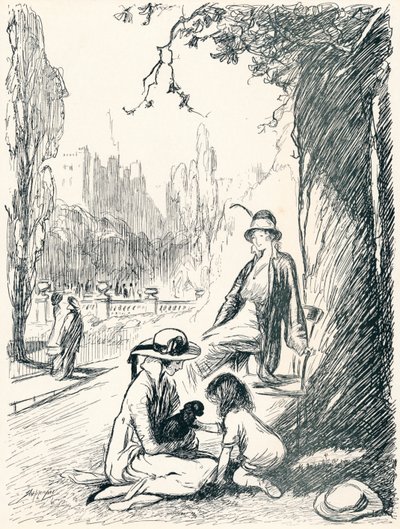 Nei giardini di Kensington - Fase sei, c1920 da Claude Allin Shepperson