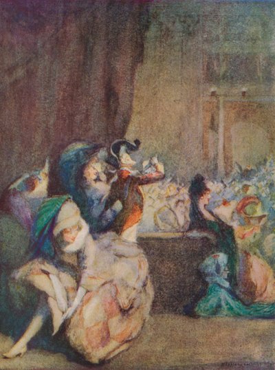 Scena al ballo in maschera, XIX secolo da Claude Allin Shepperson