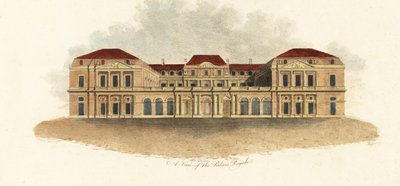 Veduta del Palais-Royal, Parigi da Claude Aubriet