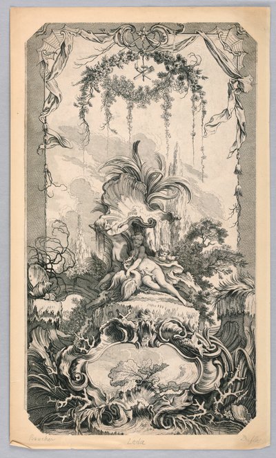 Leda e il cigno da Claude Augustin Duflos