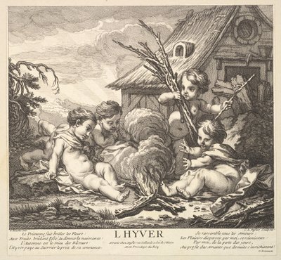 Inverno, 1735-1786 da Claude Augustin Duflos