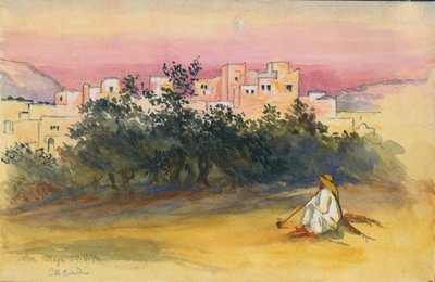 Villaggio di Jeba, 1872 da Claude Conder
