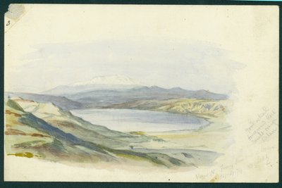 Monte Hermon e il Mare di Galilea, 1874 da Claude Conder
