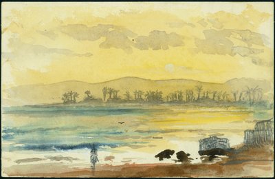 Alba vicino a Haifa, 1872 da Claude Conder