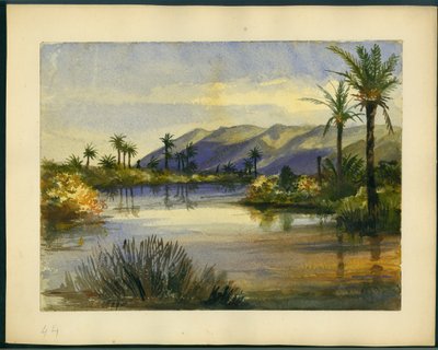 La foce del fiume Kishon e il Monte Carmelo da Claude Conder