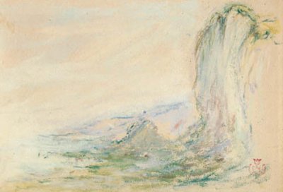 Scogliere a Étretat durante la bassa marea da Claude Emile Schuffenecker