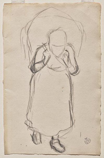 Studio per Raccoglitori di Alghe, Yport da Claude Emile Schuffenecker