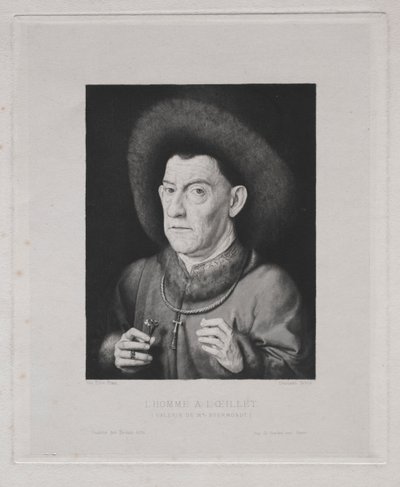 Uomo con un garofano da Claude Ferdinand Gaillard