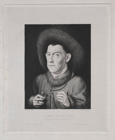 Uomo con un garofano da Claude Ferdinand Gaillard
