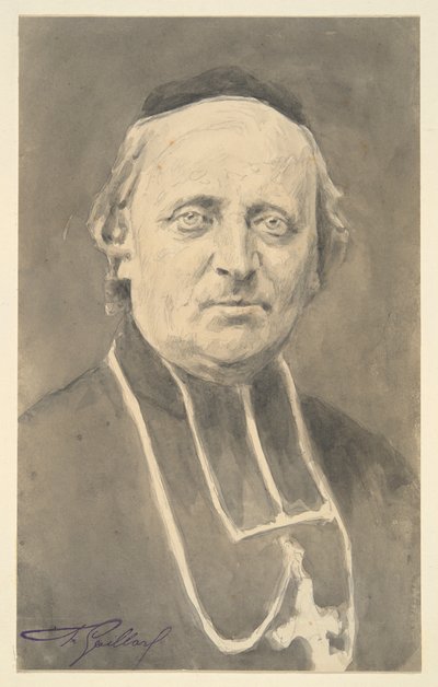 Monseigneur Felix-Arsene Billard, Vescovo di Carcassone da Claude Ferdinand Gaillard