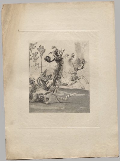 San Giorgio e il drago (2) da Claude Ferdinand Gaillard