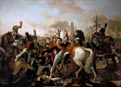 Napoleone ferito davanti a Ratisbona, 23 aprile 1809 da Claude Gautherot