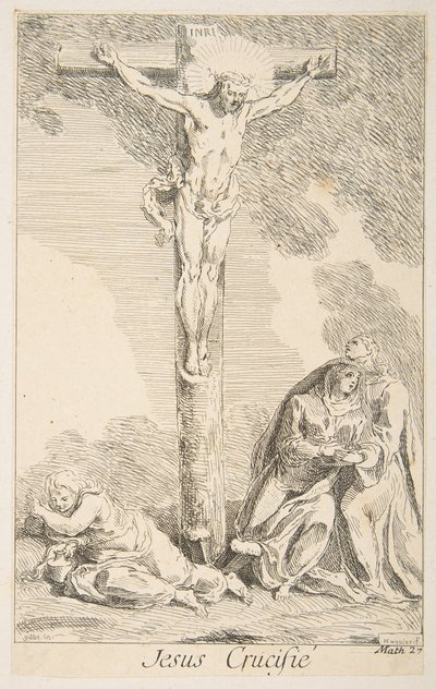 Crocifissione da Claude Gillot, Jacques Gabriel Huquier