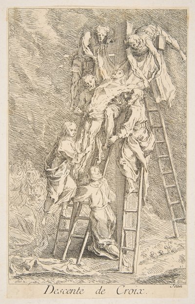 Discesa dalla croce da Claude Gillot, Jacques Gabriel Huquier