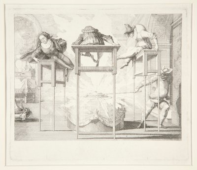 Arlecchino dispettoso da Claude Gillot