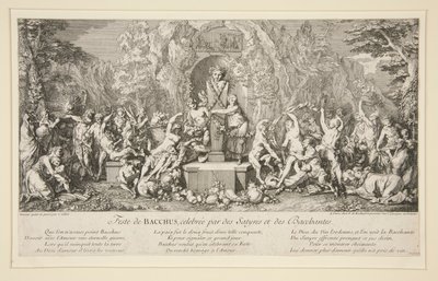 Feste di BACCO, celebrata da Satiri e Baccanti da Claude Gillot