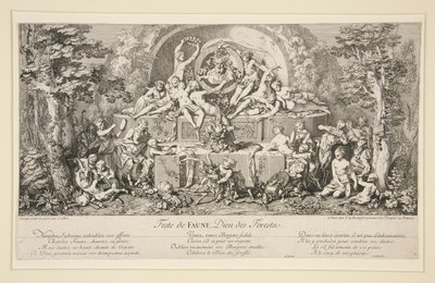 Feste di FAUNO, Dio delle Foreste da Claude Gillot