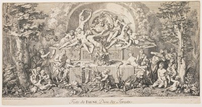 Festival di Fawn, Dio delle Foreste, c. 1740 da Claude Gillot
